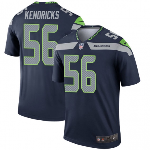 Men's Seattle Seahawks #56 Mychal Kendricks Navy NFL Game Jersey